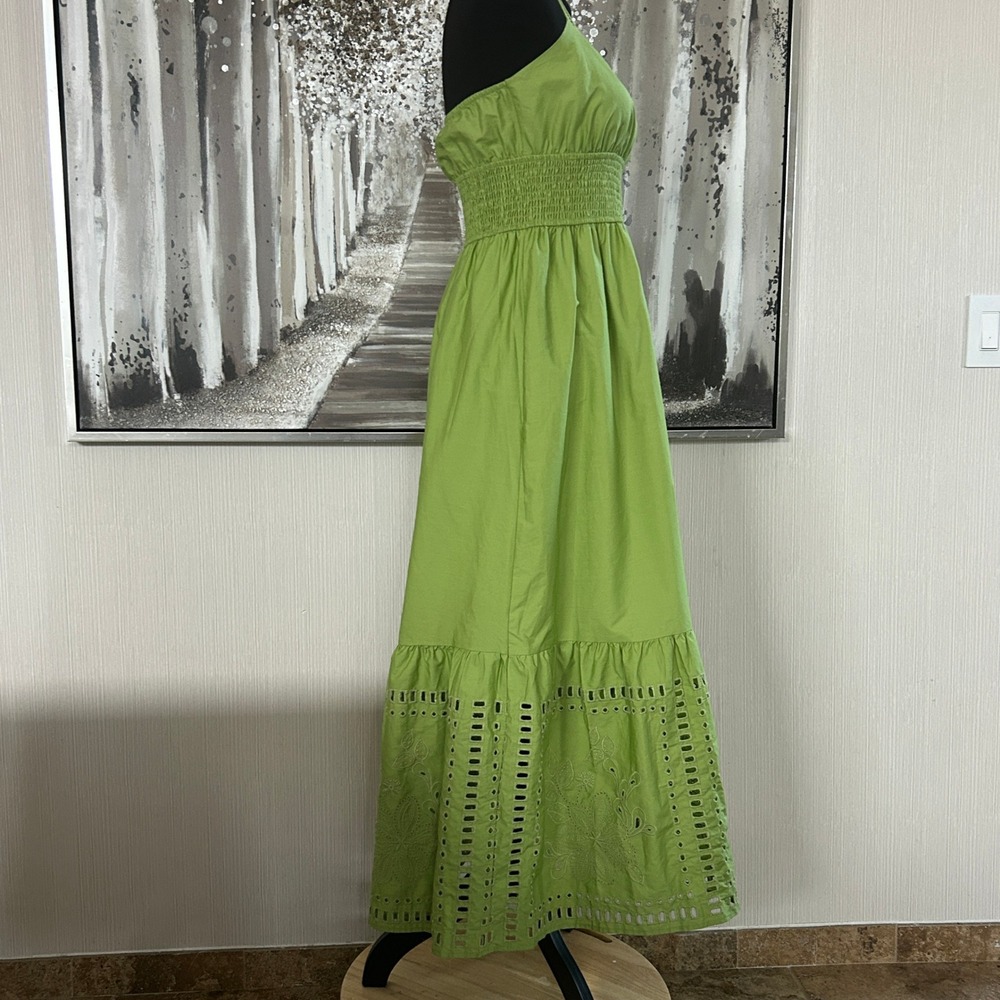 CALYPSO ST. BARTH Sleeveless Embroidered Eyelet 100% Cotton Maxi Dress - Size SP - Picture 6 of 10